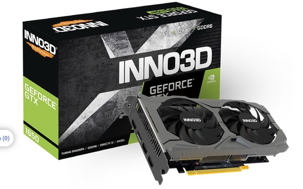 CARD VGA INNO3D GTX1650 4GD6 TWIN OC 2 FAN VAT