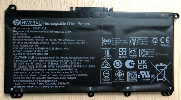 PIN LAPTOP HP 15-EG000 HW03XL