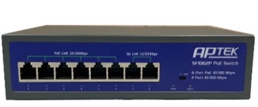 Switch Poe Aptek 4 Port SF1062P 100MB (6Poe+2 Uplink 100M) VAT