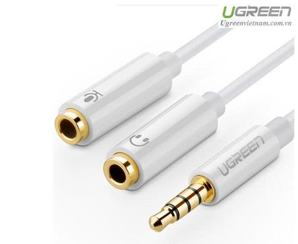 CÁP LOA 1 Ra 2 Ugreen 10789  VAT (Chia audio+mic 3.5