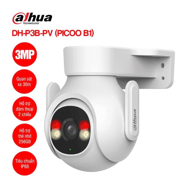 CAMERA DAHUA DH-P3B-PV 3M (WIFI,360)