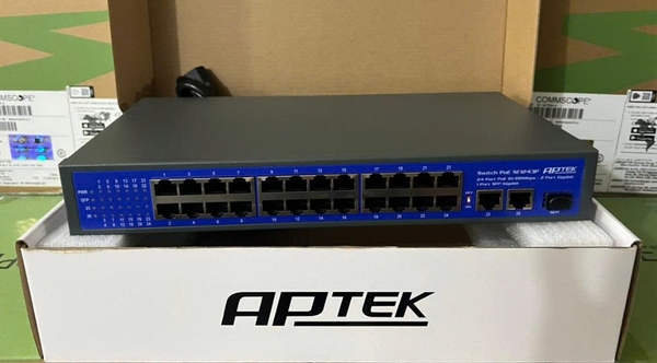 SWITCH POE APTEK 24 Port SF1243P 100Mb (2P Uplink 1Gb+1 SFP)