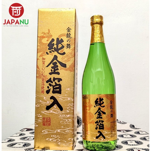 Rượu Sake Vảy Vàng Kinryu No Mai Junkinpakuiri 1L8 Nhật Bản