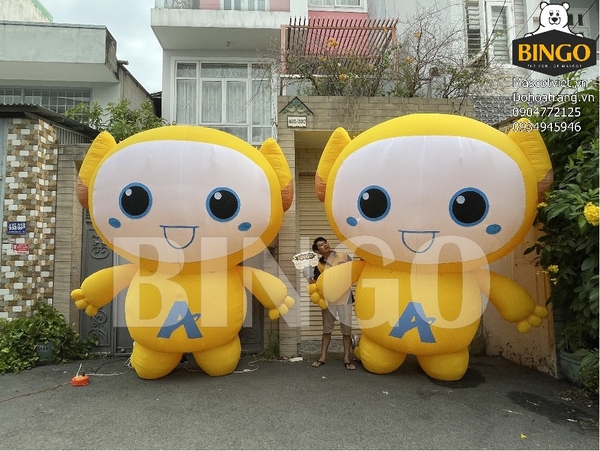 Mô hình bơm hơi trưng bày