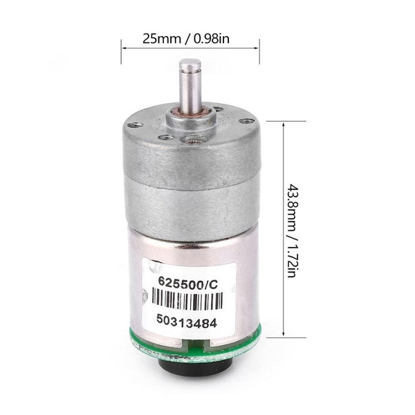 Động Cơ Giảm Tốc Kèm Encoder 6-12V 32-64 RPM 1:110