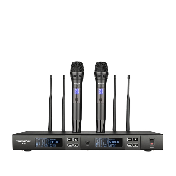 Bộ micro không dây tầm xa cầm tay UHF hai kênh M2-FH