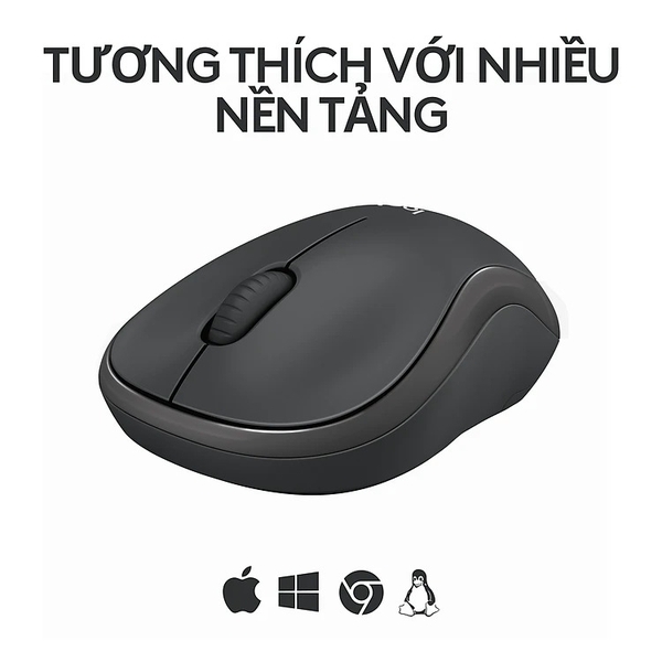Chuột không dây Logitech Bluetooth M241, màu than chì (910-007416)