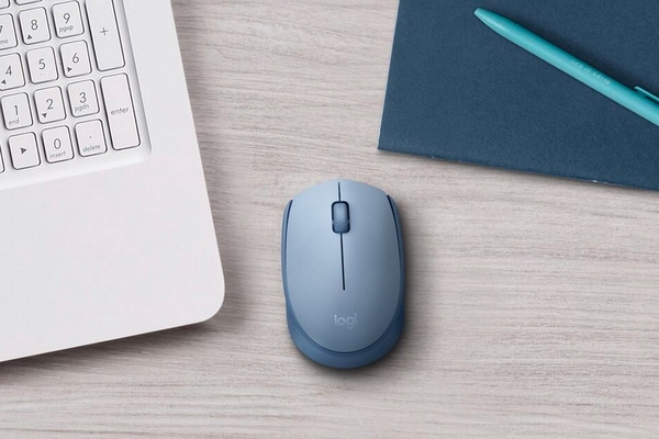(MOUSE) LOGITECH M171 WIRELESS/XANH XÁM (BLUE GREY) - 910-006869