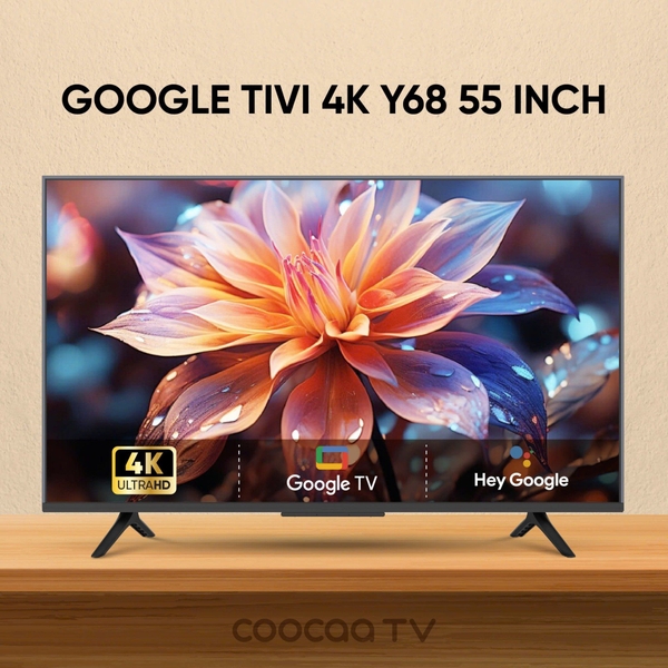 Google smart TiVi Coocaa 55 Inch 4K 55Y68
