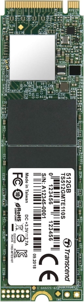 Transcend TS512GMTE110S 512GB M.2 NVMe PCIe Gen3x4 MTE110S Internal Solid State Drive