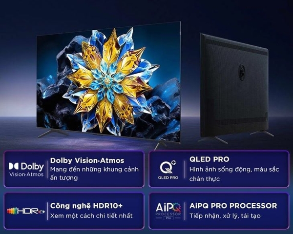 Tivi TCL 55 inch Qled 4K 55C69B Mới 2025
