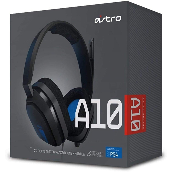 Tai nghe Logitech GAMING A10  GREY/BLUE (939-001741)
