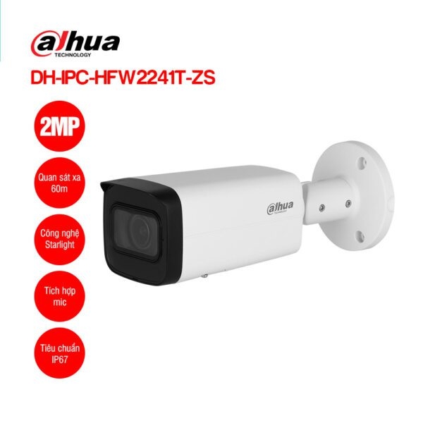 Camera IP thân trụ 4MP DAHUA DH-IPC-HFW2441T-ZS