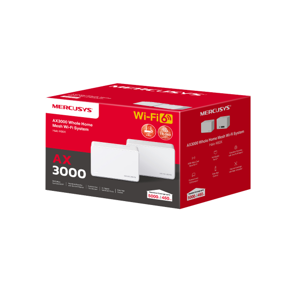 Hệ thống Wi-Fi 6 Mesh Cho Toàn Bộ Nhà AX3000 Halo H80X(2-pack)