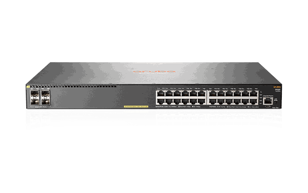 JL255A Switch Aruba 2930F 24 Ports 10/100/1000 PoE+ 370W, 4 SFP+ Uplink
