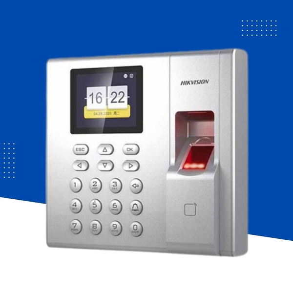 Máy chấm công, kiểm soát cửa bằng dấu vân tay. Model DS-K1T8003EF. NSX: HIKVision. Mới 100%