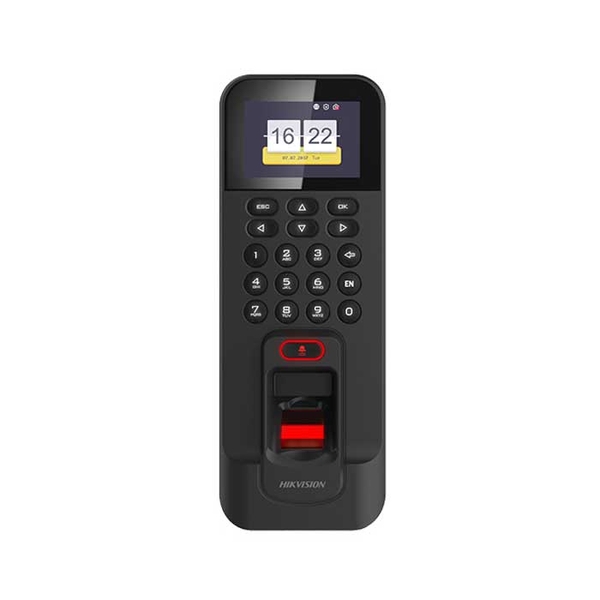 Máy chấm công, kiểm soát cửa bằng dấu vân tay. Model: DS-K1T804AEF. NSX: HIKVision. Mới 100%