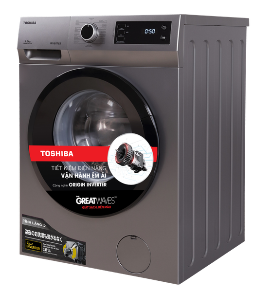 Máy giặt lồng ngang Toshiba Inverter 8.5Kg TW-BK95S3V(SK) Mới 2021