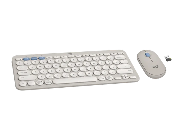 Pebble 2 Combo, Bàn phím Bluetooth Logitech K380s và chuột Logitech M350s - Yên tĩnh, Easy-Switch (920-012191)