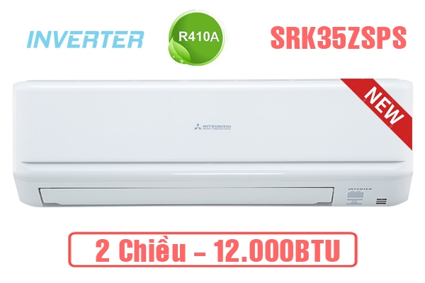 Điều hòa Mitsubishi Heavy 12.000 BTU 2 Chiều Inverter SRK35ZSPS-W5/SRC35ZSPS-W5