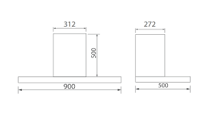Máy hút khói khử mùi áp tường Canzy CZ B53C
