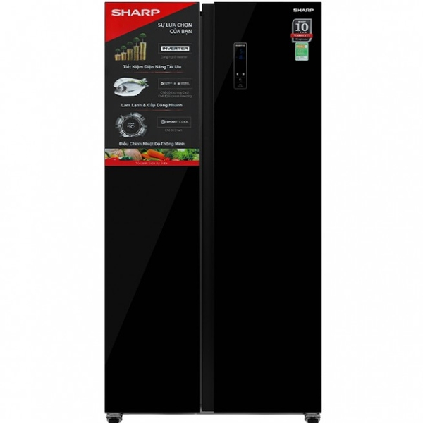Tủ lạnh Sharp Inverter 600 lít SJ-SBXP600VG-BK MỚI 2023
