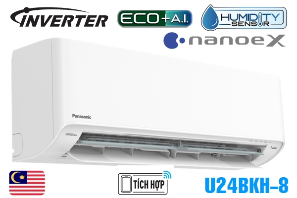 Điều hòa Panasonic 24000BTU 1 chiều inverter U24BKH-8 Mới 2025
