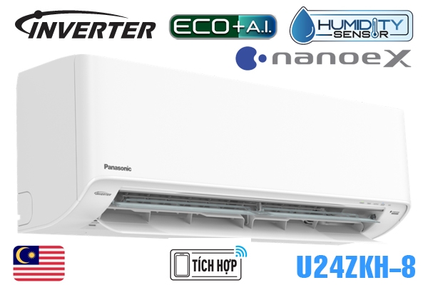 Điều hòa Panasonic 24.000BTU 1 chiều inverter U24ZKH-8 MỚI 2023