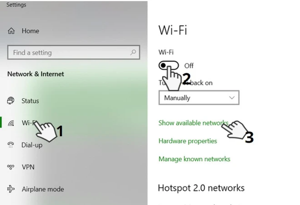 kết nối wifi cho laptop