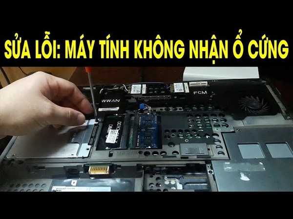 laptop không nhận ổ cứng