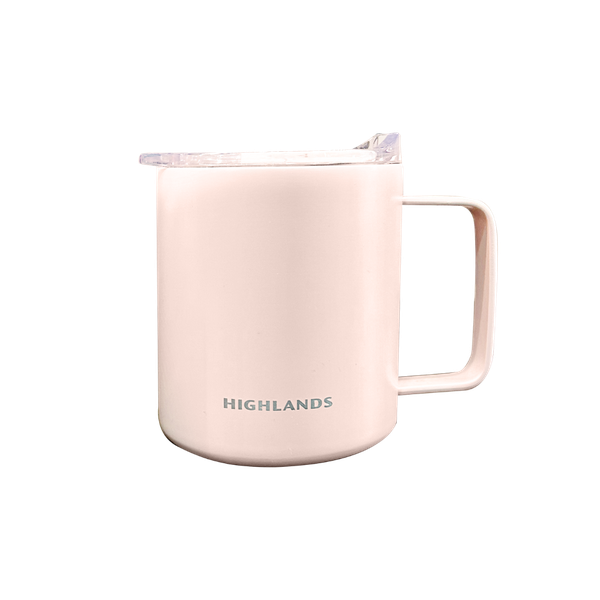 LY INOX CÓ NẮP MÀU HỒNG 350ML