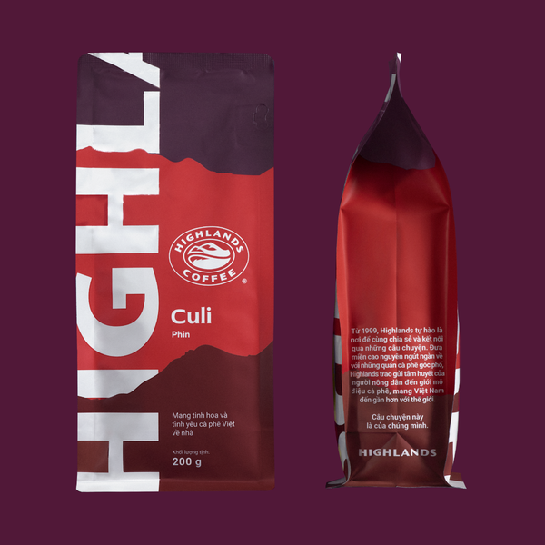 Cà phê rang xay Culi Highlands Coffee gói 200g