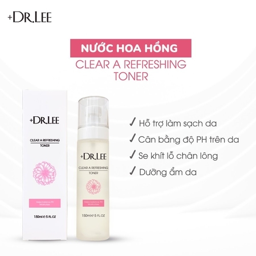 Nước hoa hồng cấp ẩm +Dr.lee Clear A Refreshing Toner