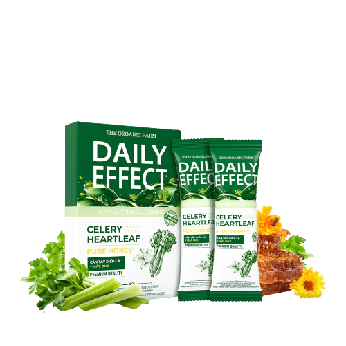 Bột Cần Tây, Diếp Cá, Mật Ong Daily Effect Nước Uống Giảm Mụn