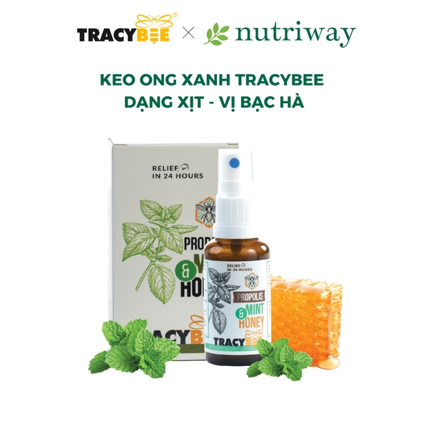 Thực phẩm bảo vệ sức khỏe Keo ong Propolis Mint & Honey Tracybee (vị