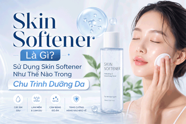 Skin Softener Là Gì? Sử Dụng Skin Softener Như Thế Nào Trong Chu Trình Dưỡng Da