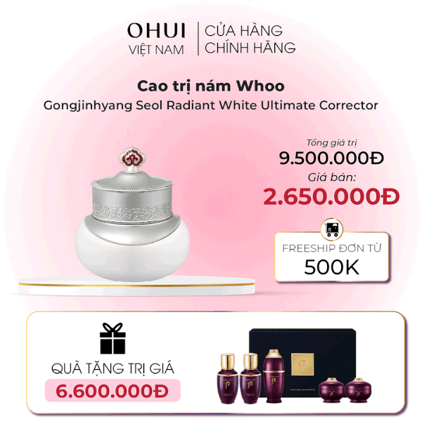 Cao trị nám Whoo Gongjinhyang Seol Radiant White Ultimate Corrector