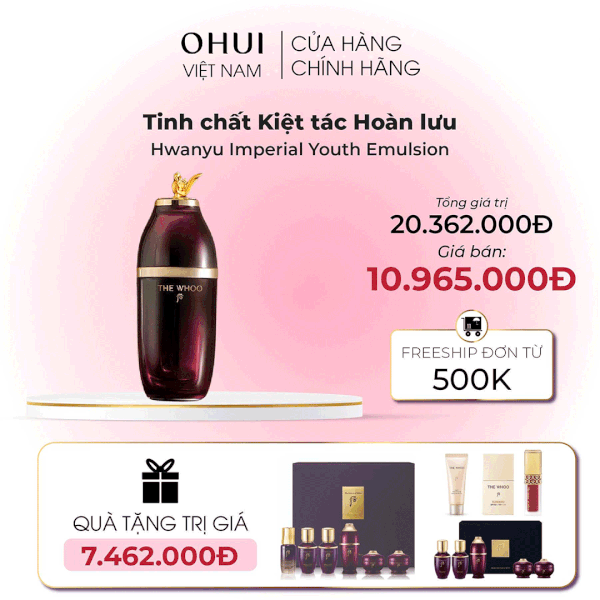 Bộ Tinh Chất Kiệt Tác Hoàn Lưu Cao Whoo Imperial Youth Recovery Serum Special Set