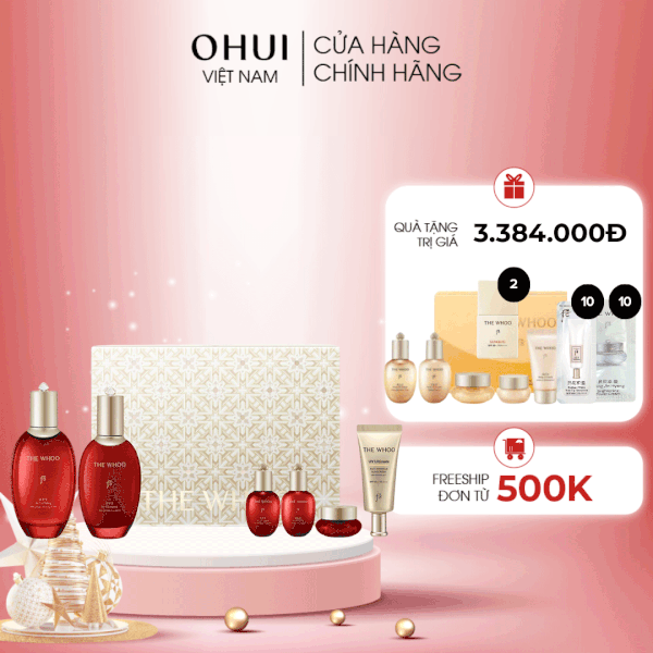 Bộ dưỡng da chống lão hóa Whoo Jinyulhyang 2pcs Y25