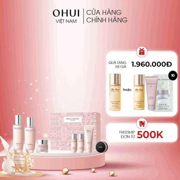 Bộ Dưỡng Da Ohui Miracle Moisture 3pcs Special Set