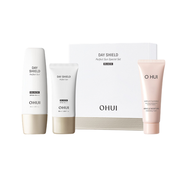Bộ Kem Chống Nắng Ohui Day Shield Perfect Sun Black 3pcs