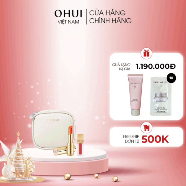 Bộ Son Dưỡng Môi Đông Y Whoo Glow Lip Balm Special Set Pink