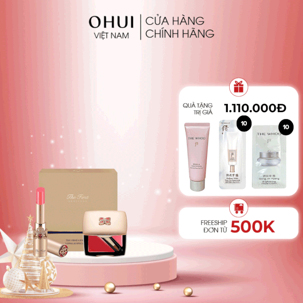 Bộ Son Dưỡng Môi OHUI The First Geniture Lipbalm Pink Set