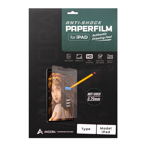 Dán màn hình Andora Paperfilm Anti-Shock iPad Pro 12.9