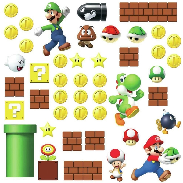 Decals Dán Tường Nintendo Super Mario