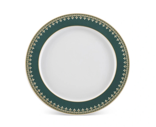 dia-tron-28-cm-dong-tam-xanh-la