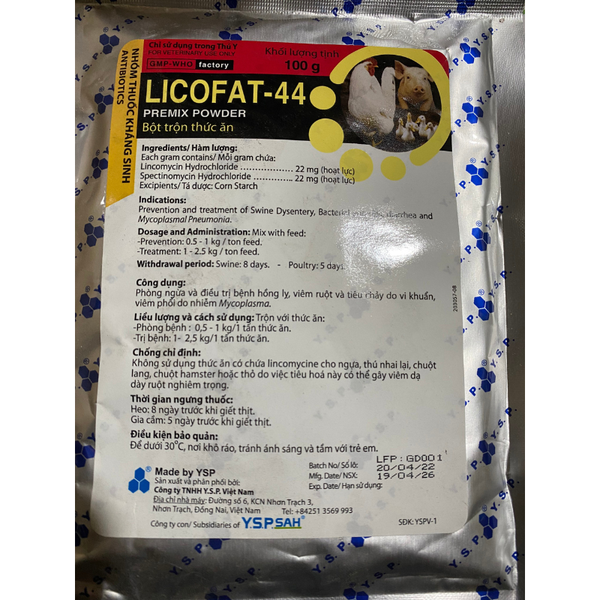 lincofat-44-ysp-ga-da-hong-ly-viem-ruot-tieu-chay-do-vi-khuan-viem-phoi