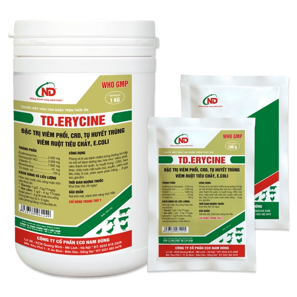 td-erycine-100gr-crd-tu-huyet-trung-viem-phoi-tieu-chay-tren-vat-nuoi