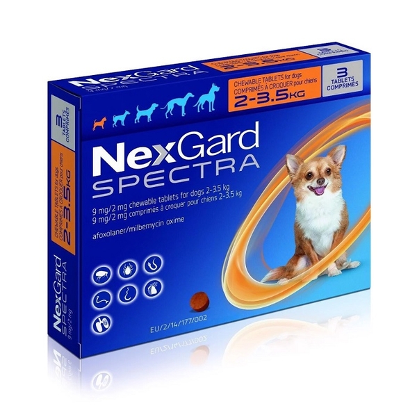 nexgard-spectra-2-3-5-kg-vien-nhai-tri-ve-ran-va-tay-giun-tren-cho-1-vien