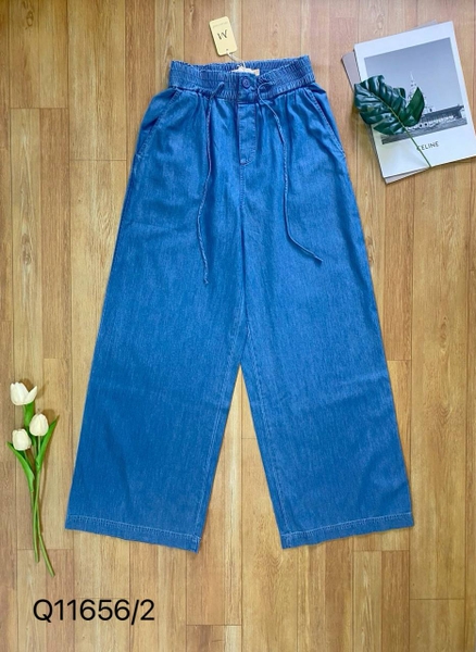 Quần Phom Rộng Jean Wash Lưng Thun - Q11656/2